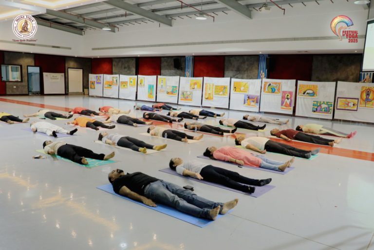 Hatha Vidya Yoga Classes Training Centre Al Barsha Dubai healthfitnessdubai 12 768x513