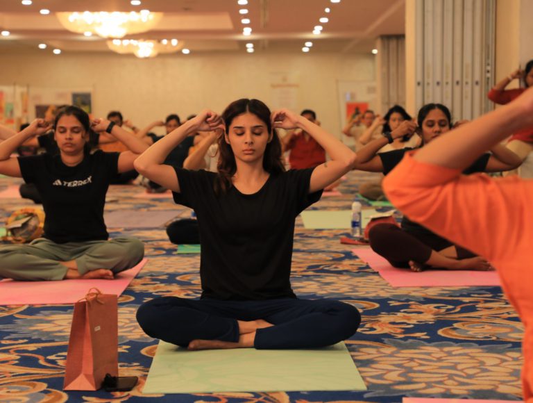 Hatha Vidya Yoga Classes Training Centre Al Barsha Dubai healthfitnessdubai 3 768x580