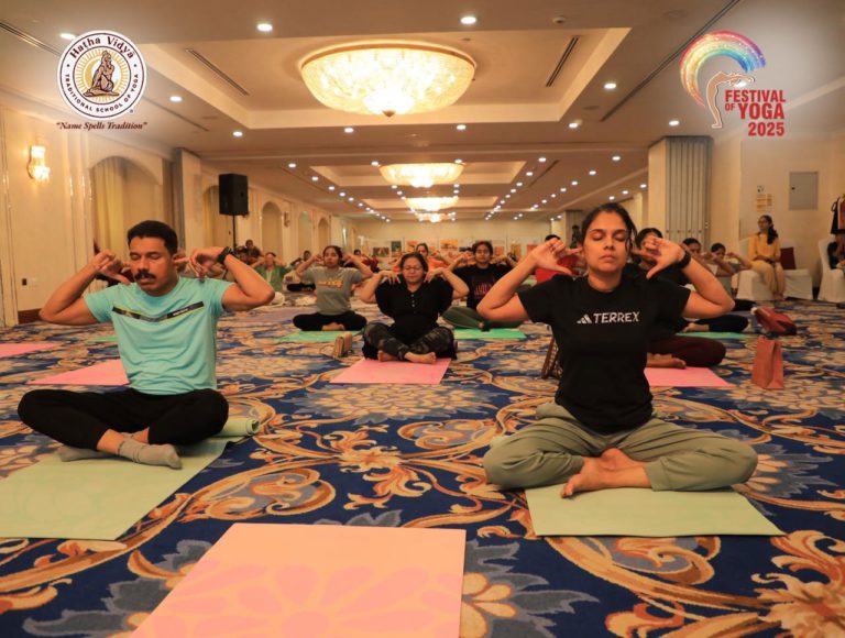 Hatha Vidya Yoga Classes Training Centre Al Barsha Dubai healthfitnessdubai 6 768x580