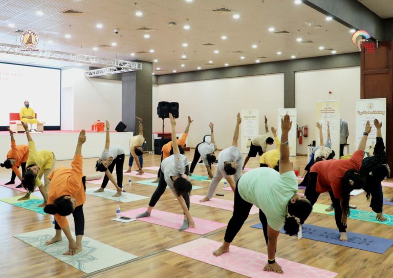 Hatha Vidya Yoga Classes Training Centre Al Barsha Dubai healthfitnessdubai 7 768x543