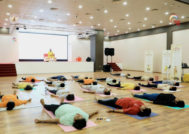 Hatha Vidya Yoga Classes Training Centre Al Barsha Dubai healthfitnessdubai 8 768x543